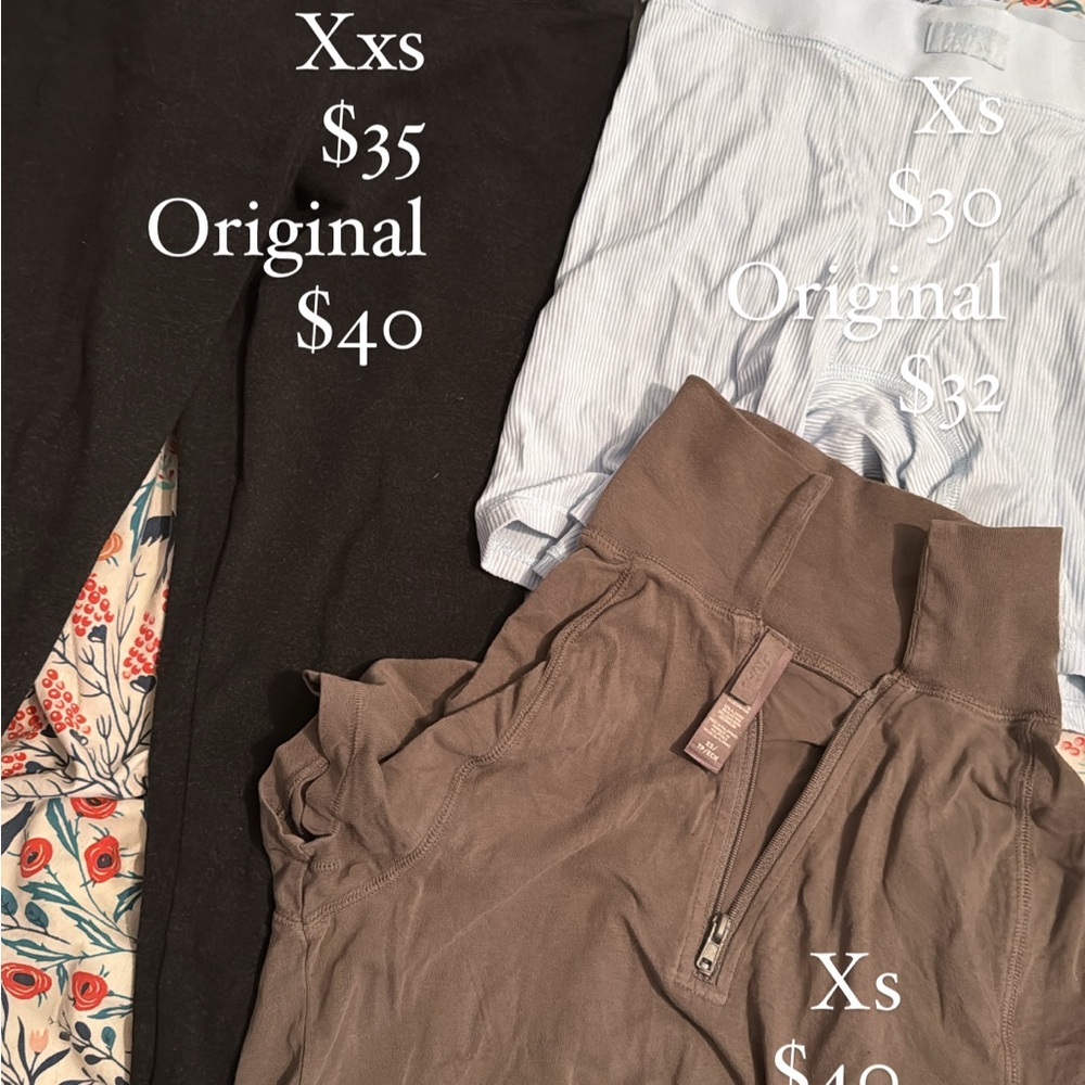 SKIMS Leggings in Black, Gray, and Cream